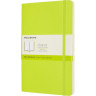 Блокнот MOLESKINE CLASSIC LARGE нелинованный, лаймовый QP618C2