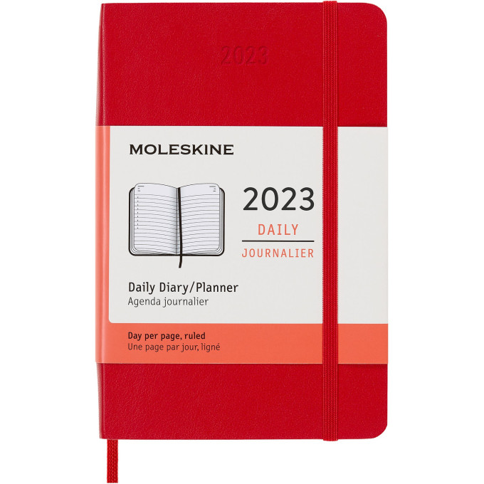 Ежедневник MOLESKINE Classic Soft Pocket, красный, датированный DSF212DC2